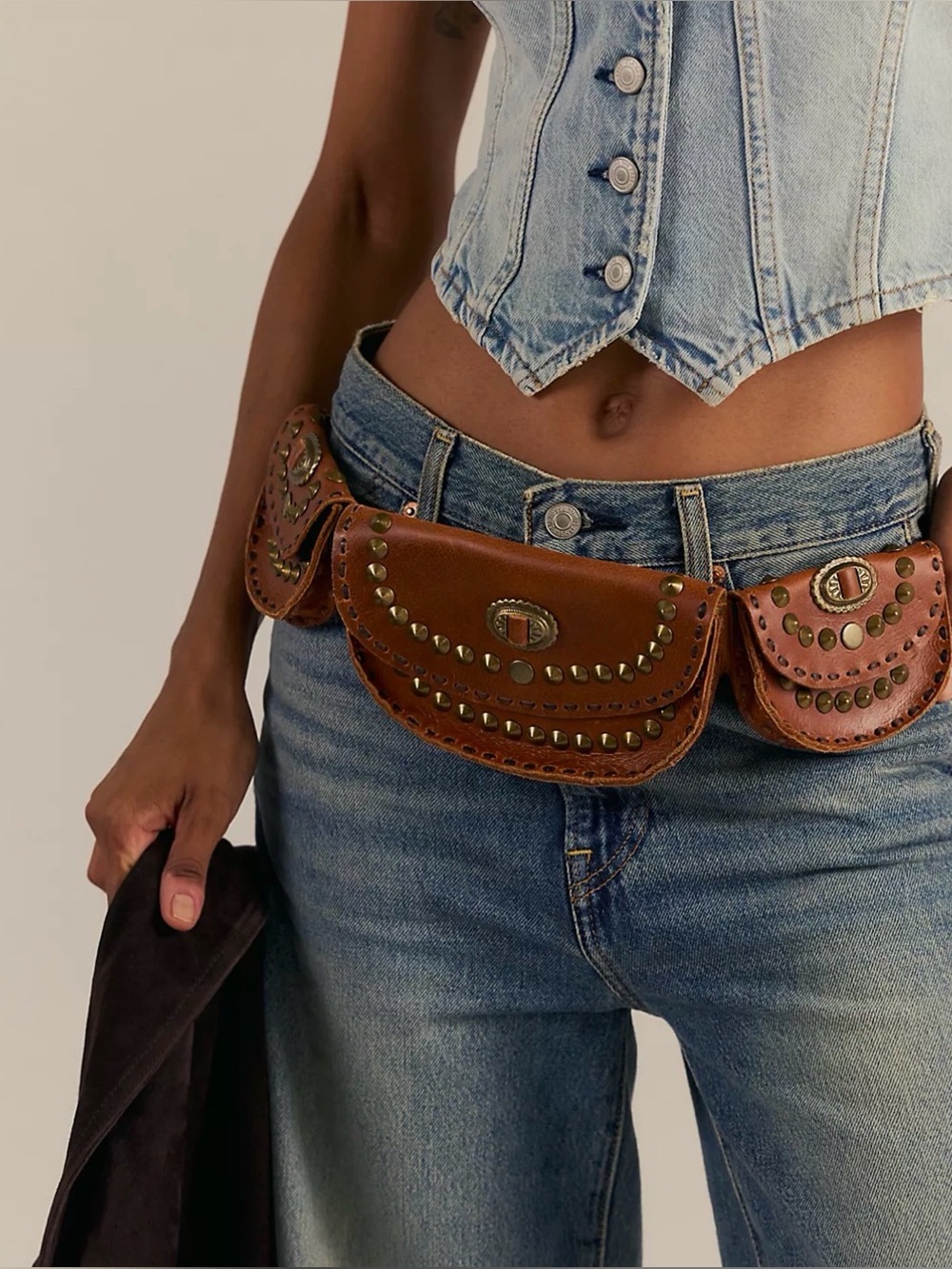 ⭐️NWT Free People Lucky Stars Pocket Belt⭐️